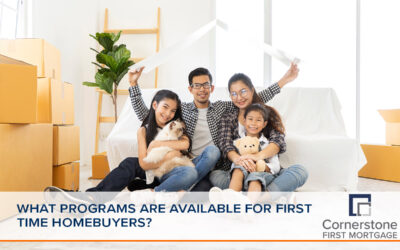 SPECIAL PROGRAMS FIRST TIME BUYERS: